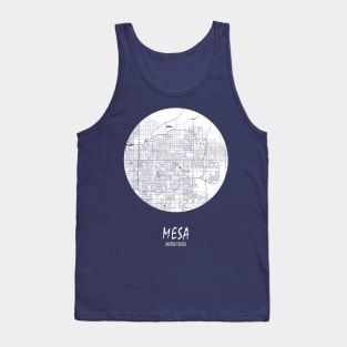 Mesa, USA City Map - Full Moon Tank Top